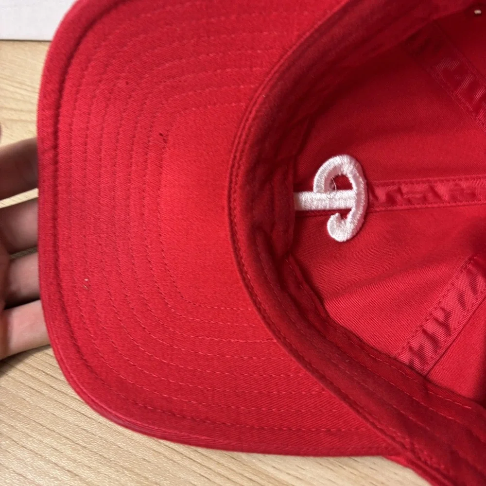 Vintage Philadelphia Phillies Hat Cap Fitted Mens 7 1/4 Red MLB Baseball New Era